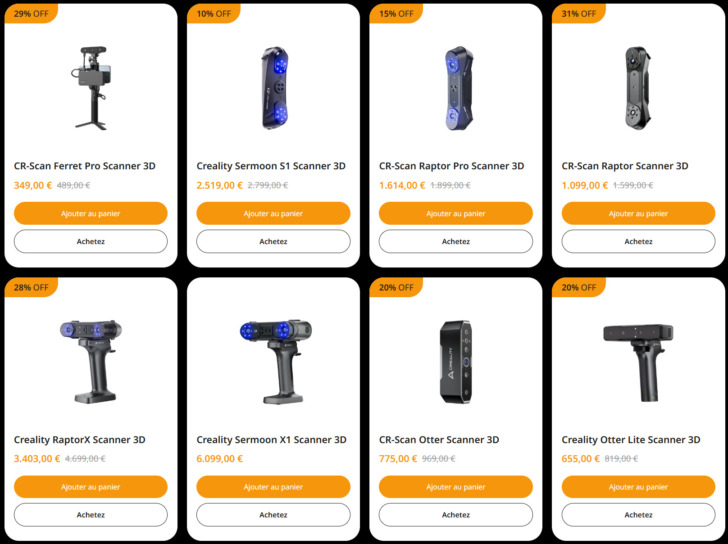 Black Friday 2025 Creality scanner 3D