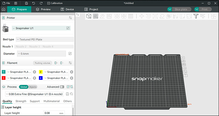 Snapmaker Orca U1 Orcaslicer