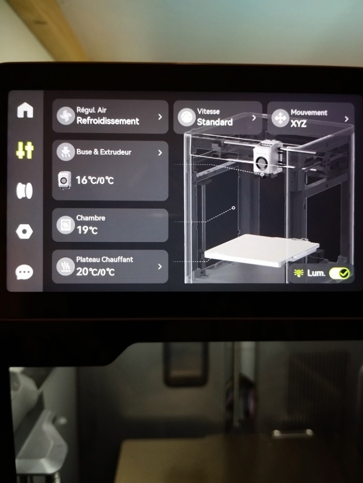 bambu lab P2S ecran 2