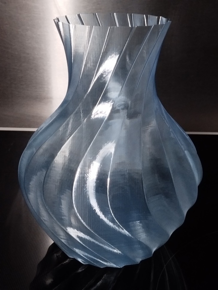 bambu lab P2S vase tranparent