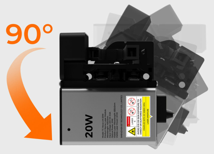 toocaa nova rotation axe X