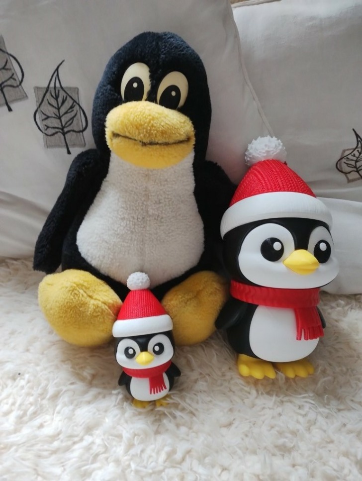 Pingouin noel+tux