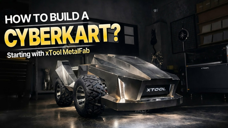 go kart cyberpunk imprimé en 3d xtool metalfab