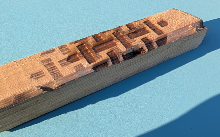 gravure profonde vrai bois