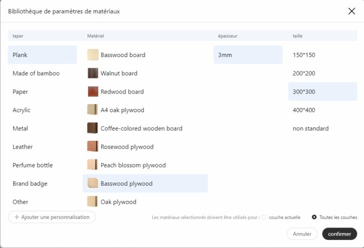 11 bibliotheque parametres materiaux