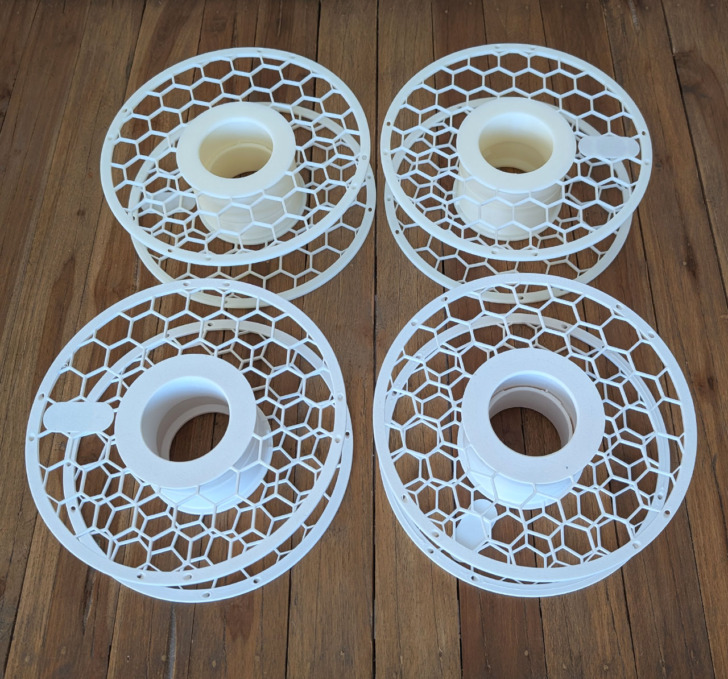 Bambu Reusable Hex Spool with Label 04