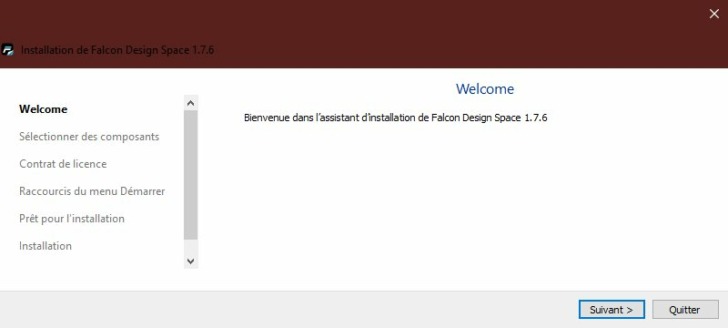 Falcon Design Space 1.7.6 install 1