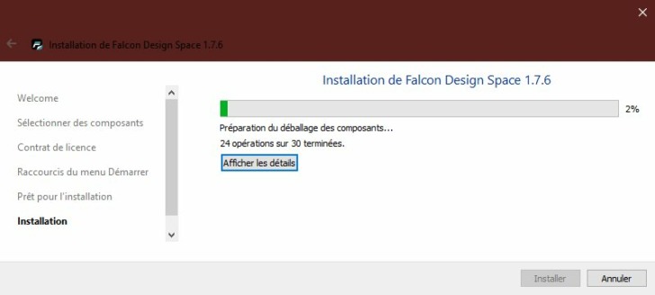 Falcon Design Space 1.7.6 install 6