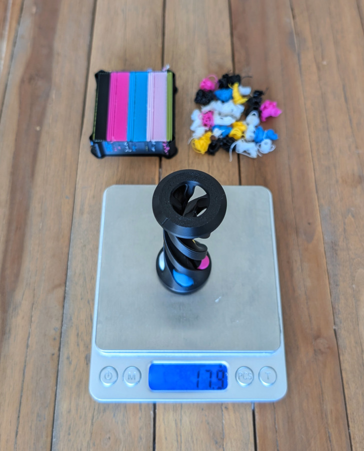 Hexagon Twist Color Fidget poids