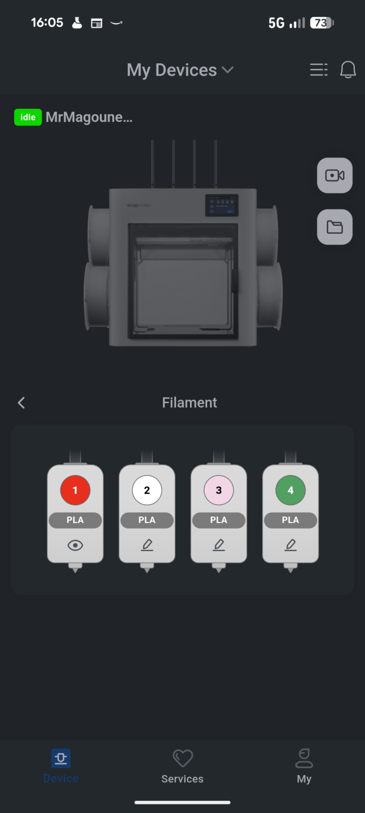 Snapmaker U1 mobile app 05