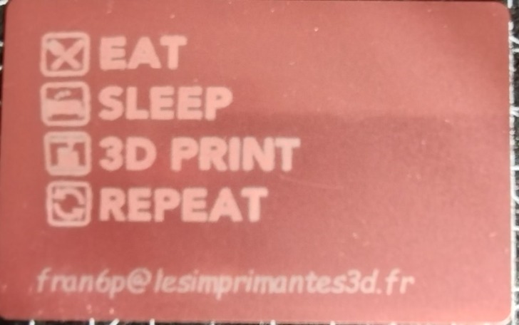 carte visite or rose