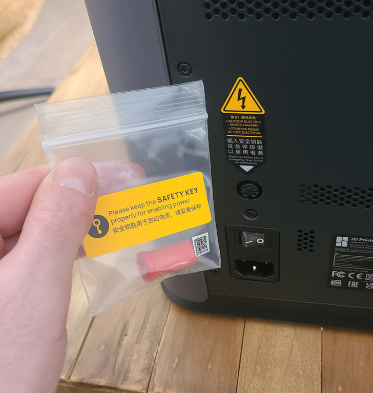 clef de sécurité bambu lab h2c