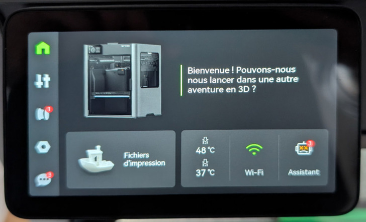 écran d'accueil h2c