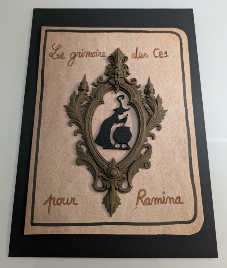 grimoire imprimé en 3d