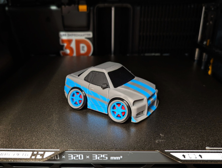 nissan gtr imprimée en 3d