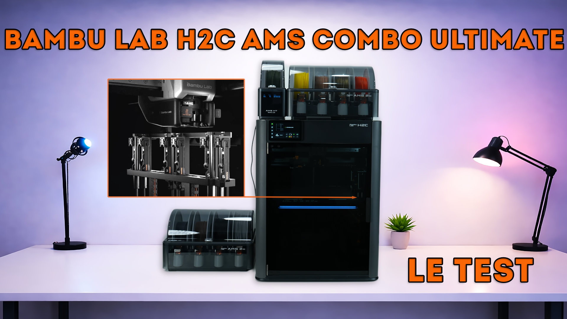 Bambu Lab H2C, le test