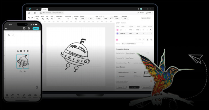 Creality Falcon Design Space FDS